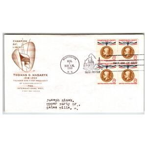 Scott #1141 1960 Masaryk Champion of Liberty First Day Cover FDC Unaddressed